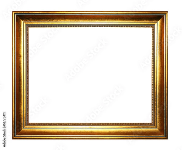 Obraz Prosta złota rama