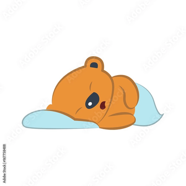 Fototapeta Cute bear sleeping