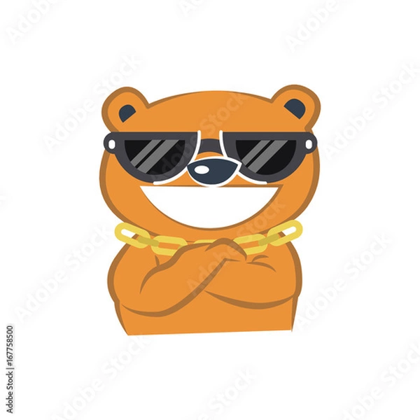 Fototapeta Cute bear smiling
