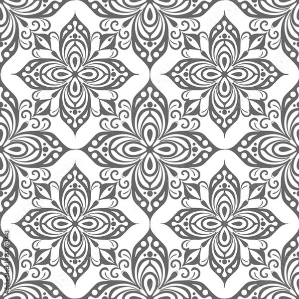 Obraz simple seamless abstract gray and white pattern, texture