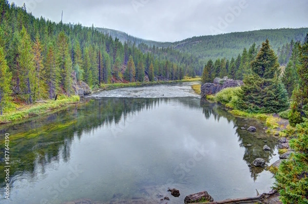 Obraz Firehole River in Yellowstone National Park.