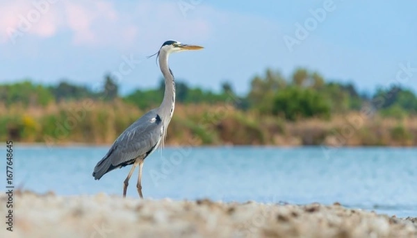 Obraz Heron by water