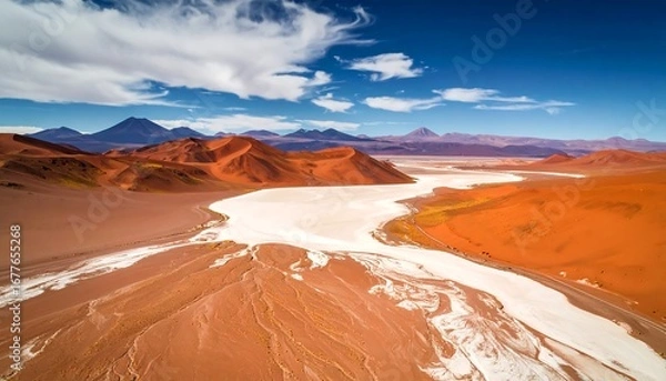 Obraz High altitude desert lake