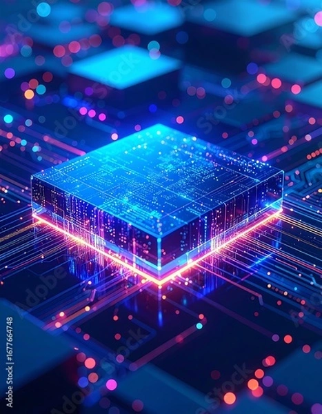 Obraz High-tech circuit board