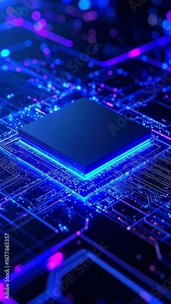 Obraz High-tech computer chip