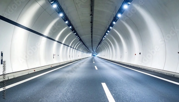 Obraz Highway tunnel perspective