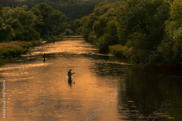 Obraz Abendstimmung an der Saale
