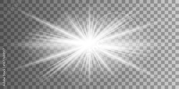Obraz Light flare special effect. Illustration.