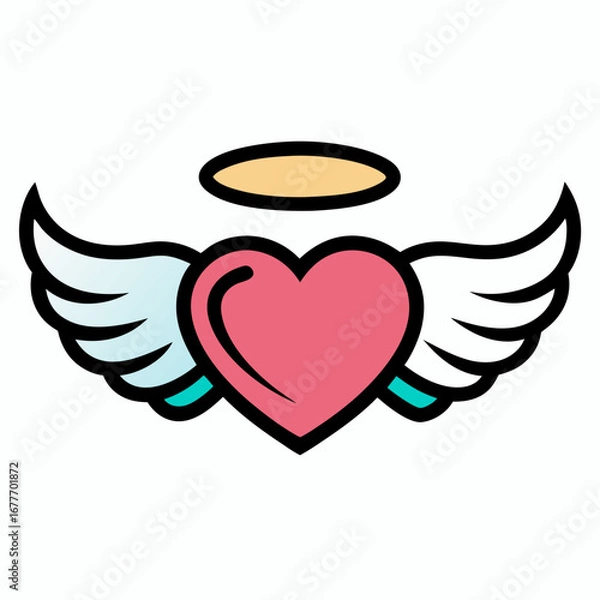 Obraz heart with wings