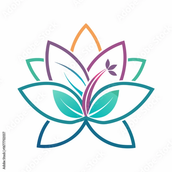 Fototapeta abstract flower vector illustration