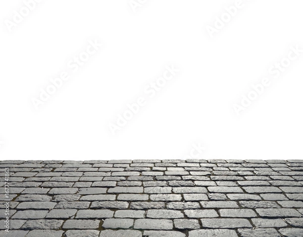 Obraz Old cobblestone pavement.