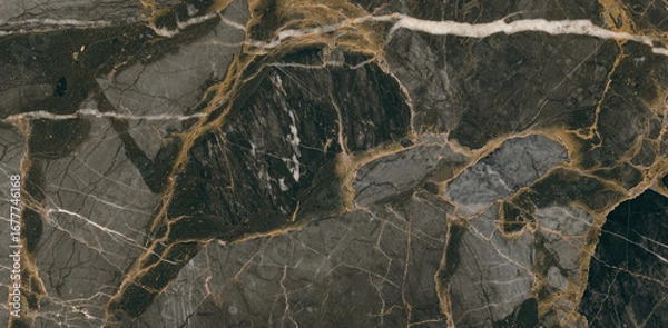 Fototapeta dark breccia marble high resulation texture 