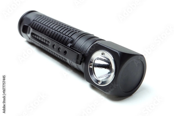 Fototapeta Led flashlight isolated on white background