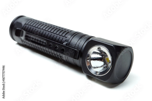 Fototapeta Led flashlight isolated on white background