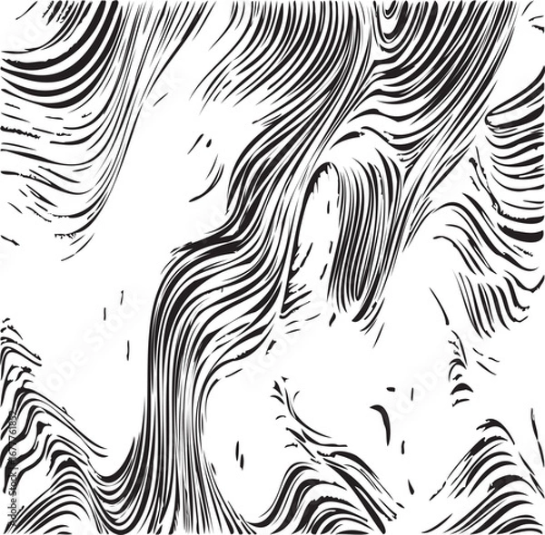 Fototapeta Vector brush stroke texture. Distressed uneven grunge background. Abstract distressed vector illustration. Overlay over any design to create interesting effect. Black isolated on white. EPS10