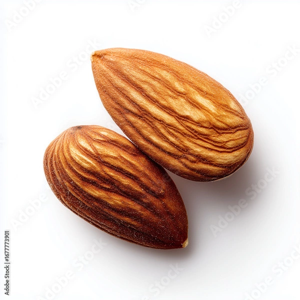 Obraz almonds isolated on white