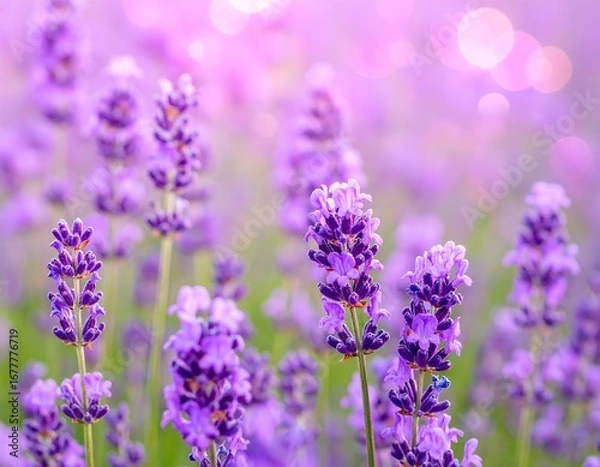 Fototapeta Lavender field in soft focus (1)