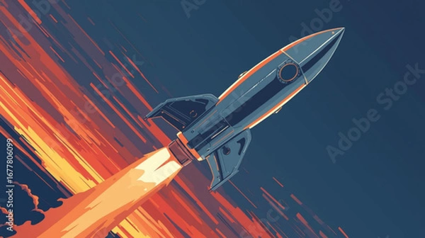 Fototapeta space shuttle launch