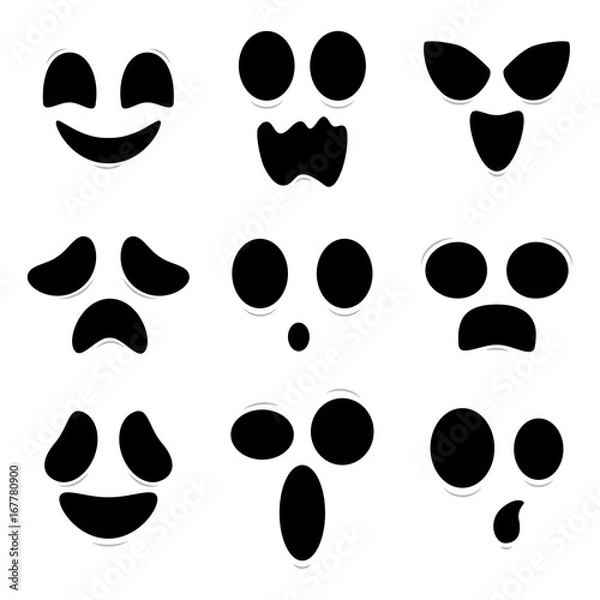 Obraz Silhouette Ghost Faces