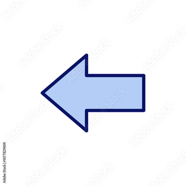 Obraz Arrow icon vector. Arrow sign and symbol for web design.