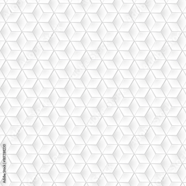 Fototapeta 3d square white texture abstract background vector