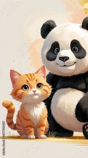 Fototapeta cat and mouse