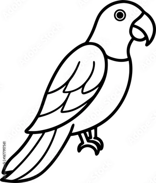 Fototapeta Bird Line 4