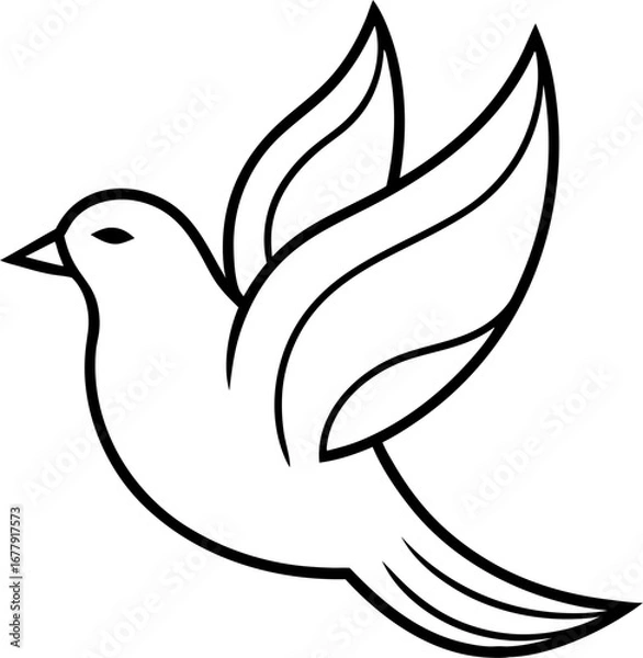 Fototapeta Bird Line 1