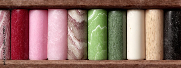 Obraz bold textures and patterns inspired by natural elements (e.g., marble veins