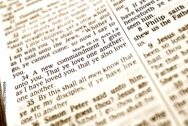 Obraz John 13:34 Love One Another