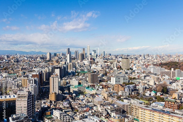 Fototapeta 文京シビックセンターから見る池袋方面の街並み