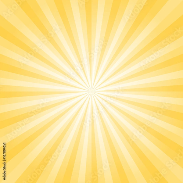Obraz Abstract bright soft Yellow rays background. Vector EPS 10, cmyk.