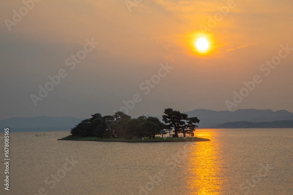 Fototapeta 夕暮れの宍道湖