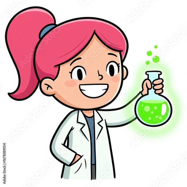 Obraz scientist illustration 