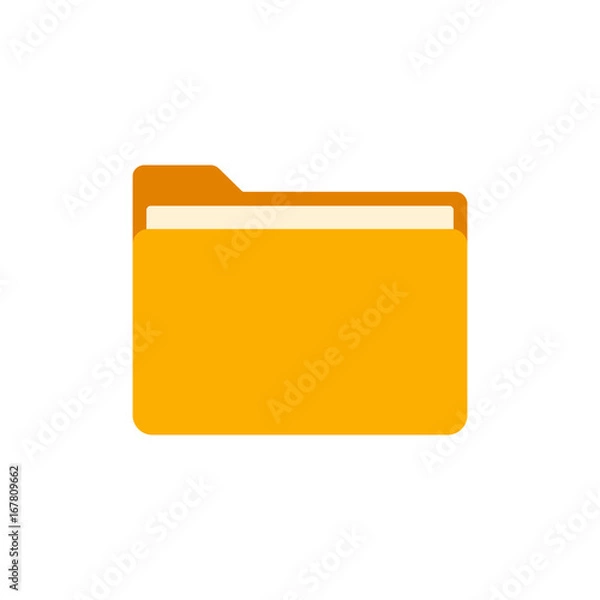 Obraz Folder icon. Flat. Vector.