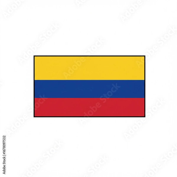 Obraz Colombia Flag Illustration 