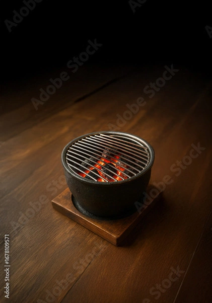 Obraz 화로 석쇠 구이, 화로, 숯, 소고기, 육류, 굽다, 석쇠, 풍미, 숯불, 직화구이, 바베큐, 파티, 야외, 식당, 불판, 화로불