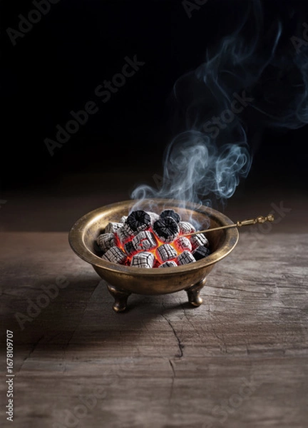 Obraz 화로, 한국 전통 화로, 화덕, 난방 도구, 추위, 삶의 방식, 전통 문화, 조리, 석쇠 구이, 놋그릇, 불씨, 숯, 따뜻하다