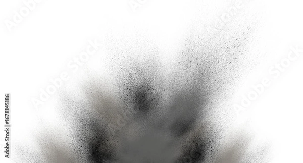 Fototapeta Abstract Dust Explosion in Warm Earth Tones