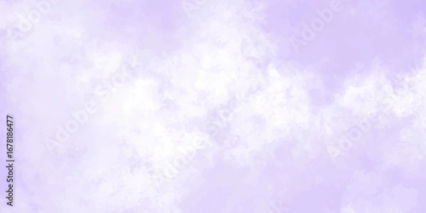 Obraz Abstract background with . Grunge smooth light sky purple calming image of white clouds in a lavender sky evokes a sense of peace and tranquility, perfect for backgrounds and designs