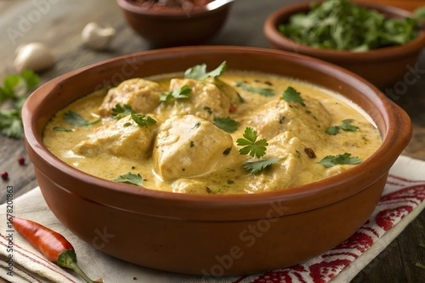 Obraz chicken boneless malai handi 