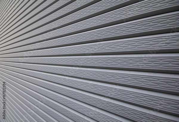 Fototapeta shutter door ,close-up from a side view