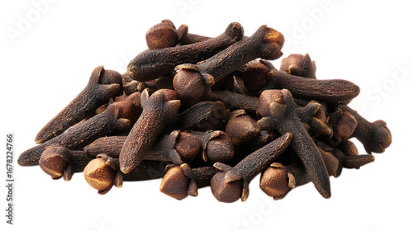 Obraz Dried cloves spice pile closeup