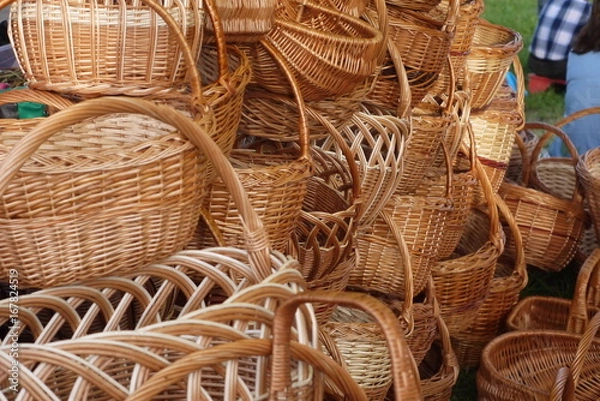 Fototapeta Плетеные корзины