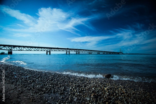 Fototapeta Mackinaw Bridge