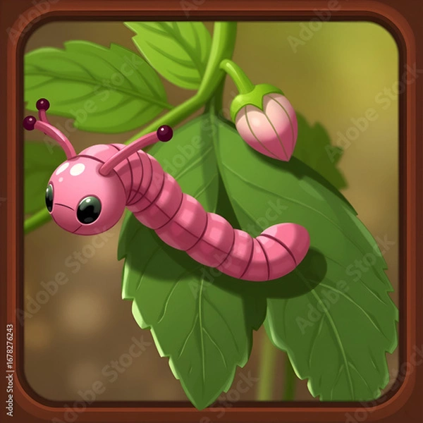 Obraz Pink Bollworm icon 12
