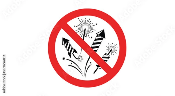Obraz No fireworks allowed sign