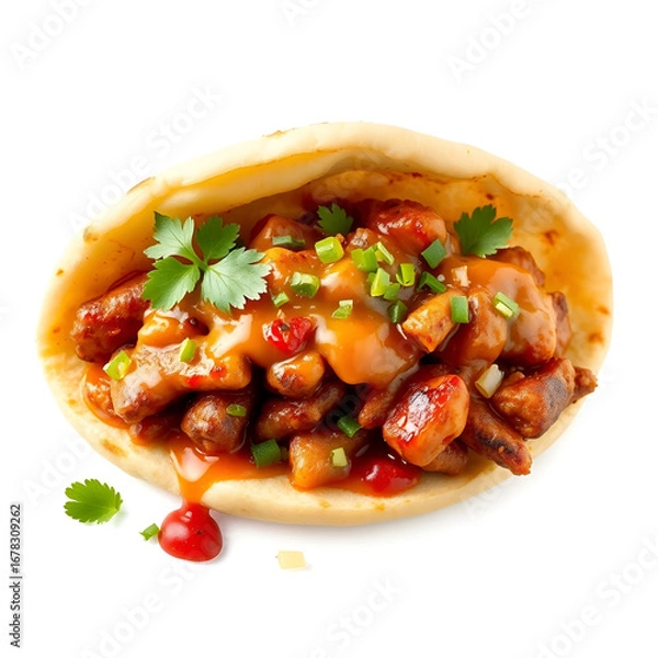 Obraz Shawarma Delight Isolated on Transparent Background