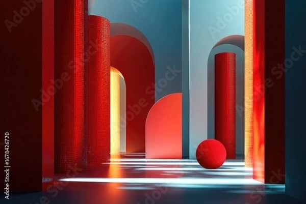 Obraz Abstract architectural scene (1)