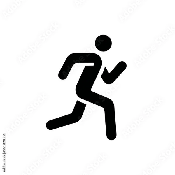 Obraz An icon representing an active lifestyle through fashion and fitness, isolated on white background